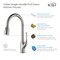 Kibi Cedar Single Handle Pull Down Kitchen Sink Faucet with Soap Dispenser C-KKF2010BN-KSD101BN - alternate 10